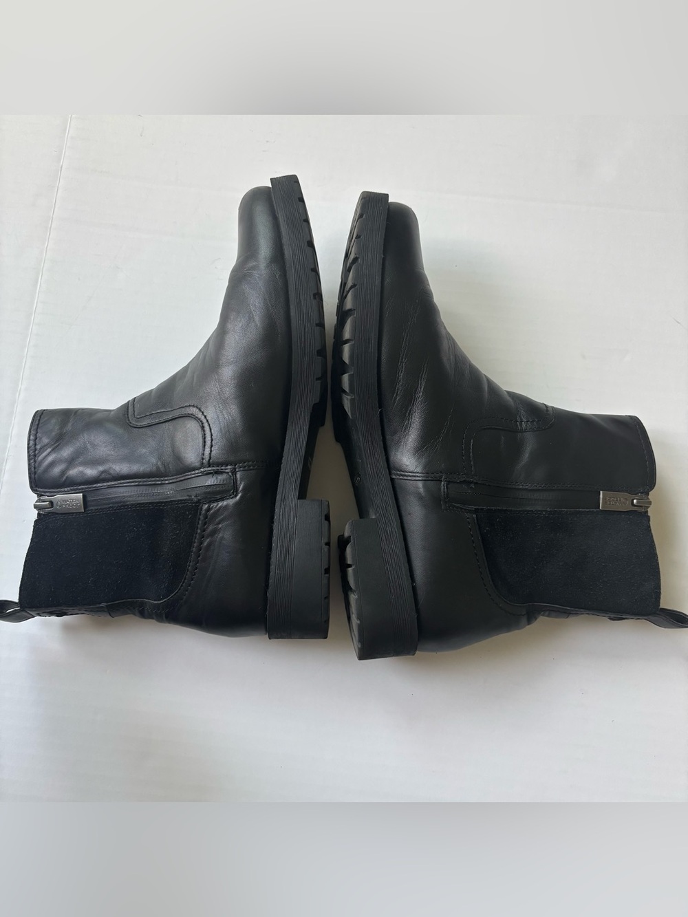 Vionic Brynn Black Leather Suede Waterproof Ankle Boots Orthotic Winter Size 10 - Picture 8 of 12